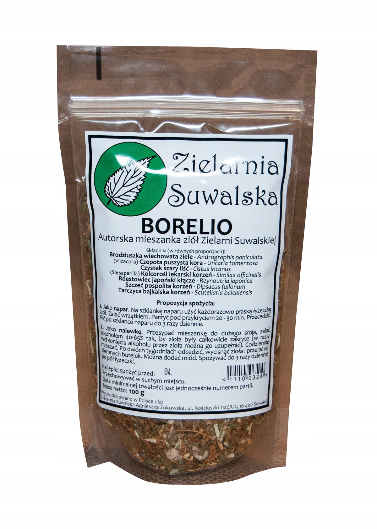 Mieszanka Ziołowa „Borelio“ Naturalne Wsparcie wg Zielarni Suwalskiej