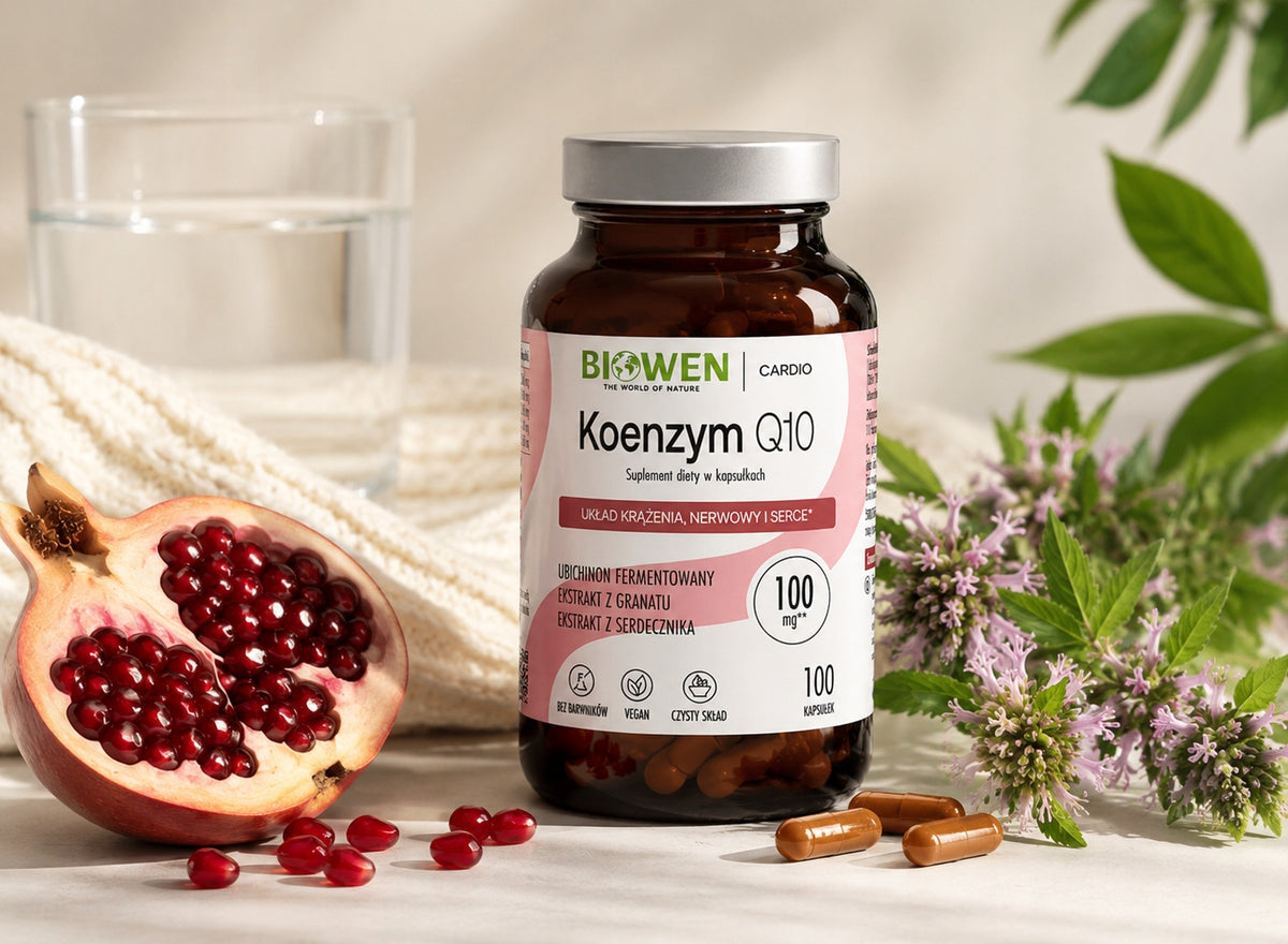 Biowen koenzym Q10 Serce Krążenie Układ nerwowy Ubichinon Ciśnienie