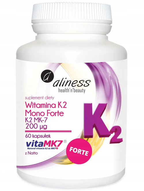 Aliness, Witamina K2 MONO Forte 200mcg, 60 kaps.
