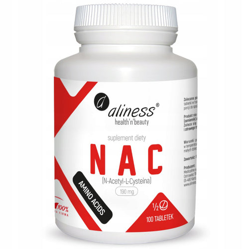 NAC N-Acetyl-L-Cysteine 190 mg (1/2 tab) x 100 tab