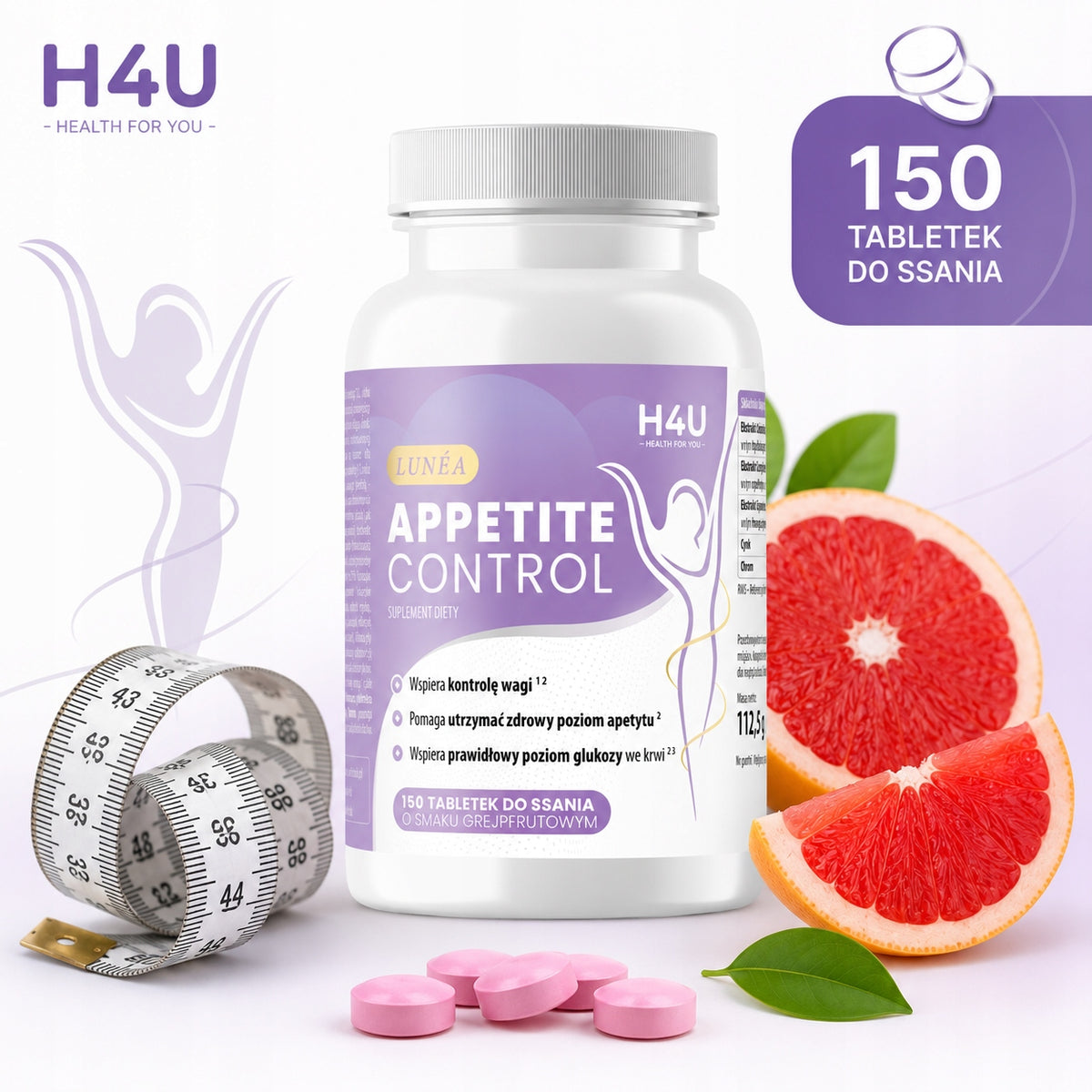 Appetite Control 150 tabl do ssania kontrola apetytu wsparcie metabolizmu