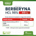 Berberyna HCL 98% 410 mg 90 kapsułek na na odchudzanie cukrzyce PCOS H4U