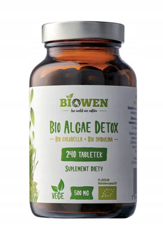 Bio Algae Detox Biowen 240 Algi Chlorella Spirulina Detox Odporność Energia