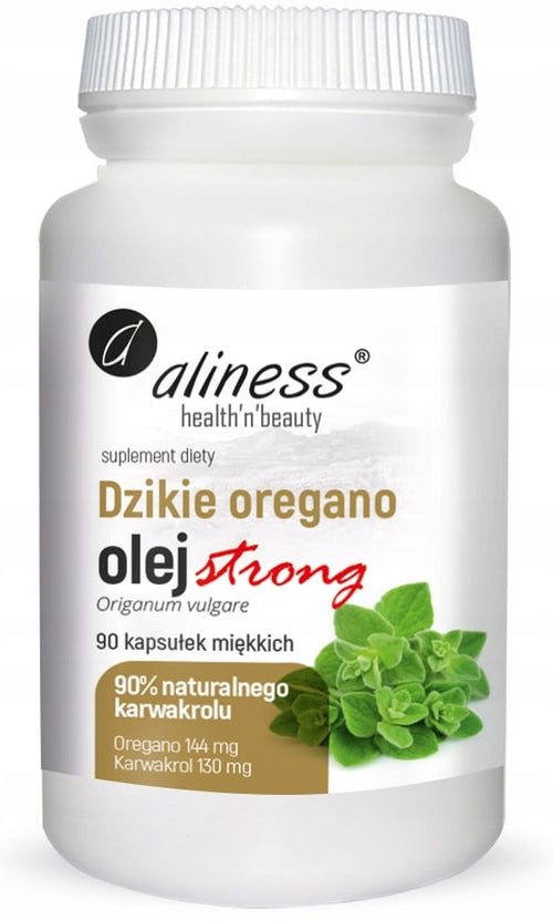 Aliness, StrongDzikieOreganoOlej 100%,90 kaps.