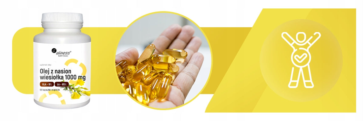 ALINESS OLEJ Z WIESIOŁKA 500 MG 90 KAPS. OMEGA-6 GLA LA