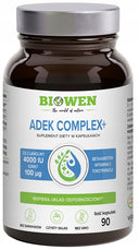 WITAMINY ADEK COMPLEX+ BIOWEN WITAMINA A D3 E K2 W OLEJU MCT 90 KAPSUŁEK