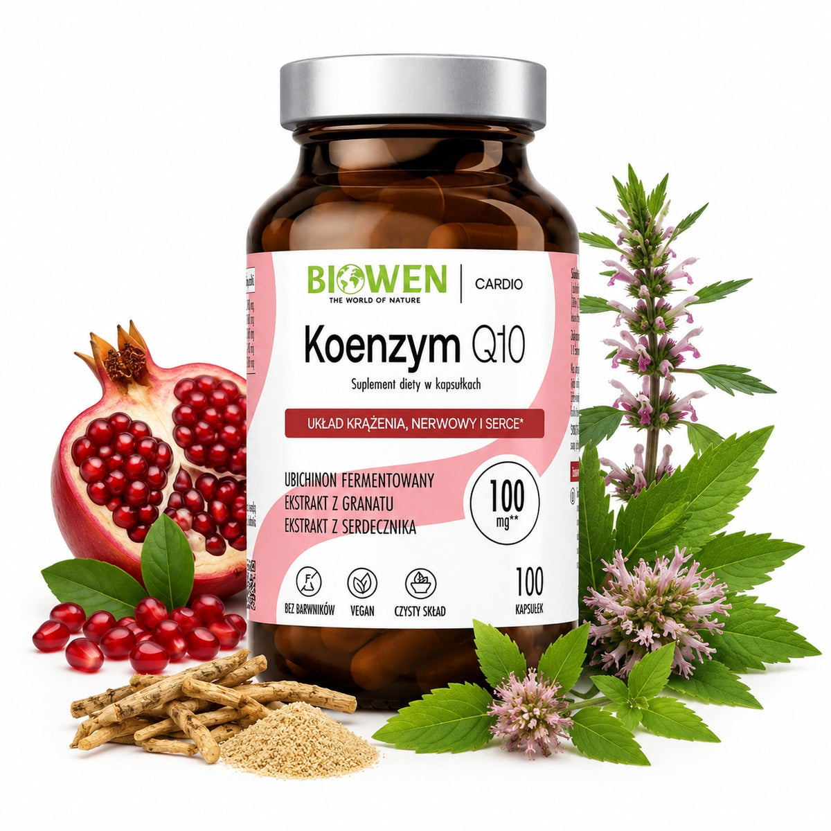 Biowen koenzym Q10 Serce Krążenie Układ nerwowy Ubichinon Ciśnienie