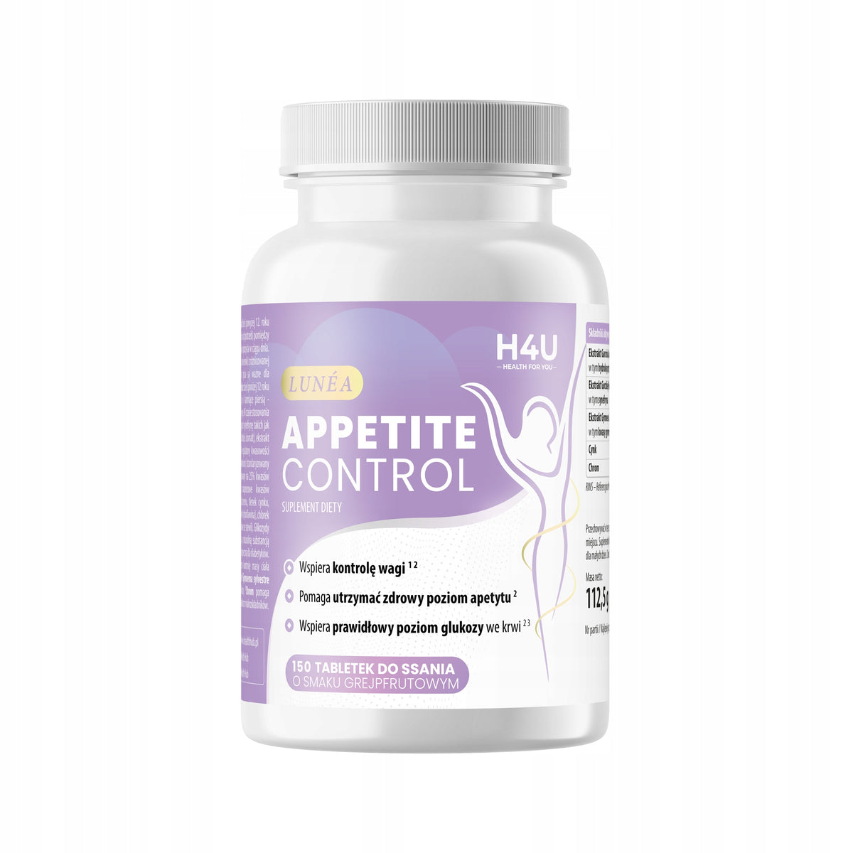 Appetite Control 150 tabl do ssania kontrola apetytu wsparcie metabolizmu