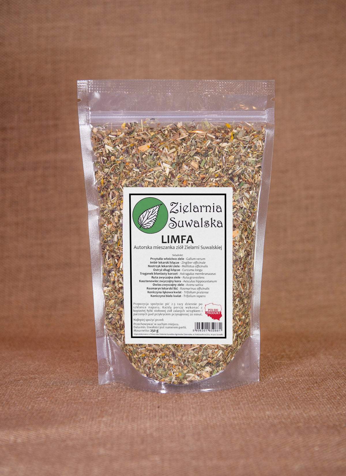 Mieszanka ziołowa 250 g Zielarnia Suwalska bezalkoholowa wegańska