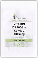 WITAMINA D3 ODPORNOŚĆ FOREST Vitamin D3 5000IU K2MK7 100mcg 100 tab