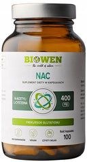 BIOWEN NAC N-ACETYLO L-CYSTEINA VEGE DETOKS WĄTROBA ANTYOKSYDANT 100 kaps