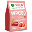BeOrganic WPC 80 BIAŁKO SERWATKOWE BIO ODŻYWKA BIAŁKOWA smak TRUSKAWKOWY