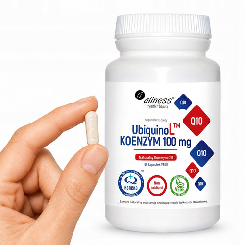 Aliness, UbiquinoL™ KANEKA Naturalny KOENZYM 100mg x 60 Vege kaps.