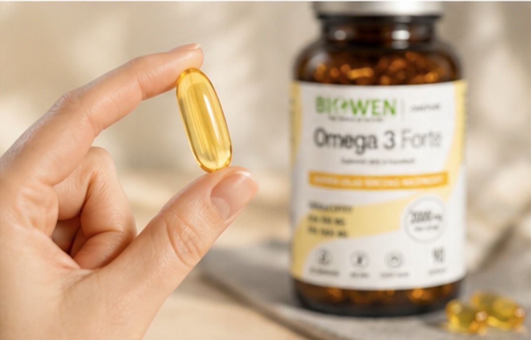 Omega 3 Forte Biowen 90 kapsułek DHA EPA olej rybi z sardeli 1500 mg