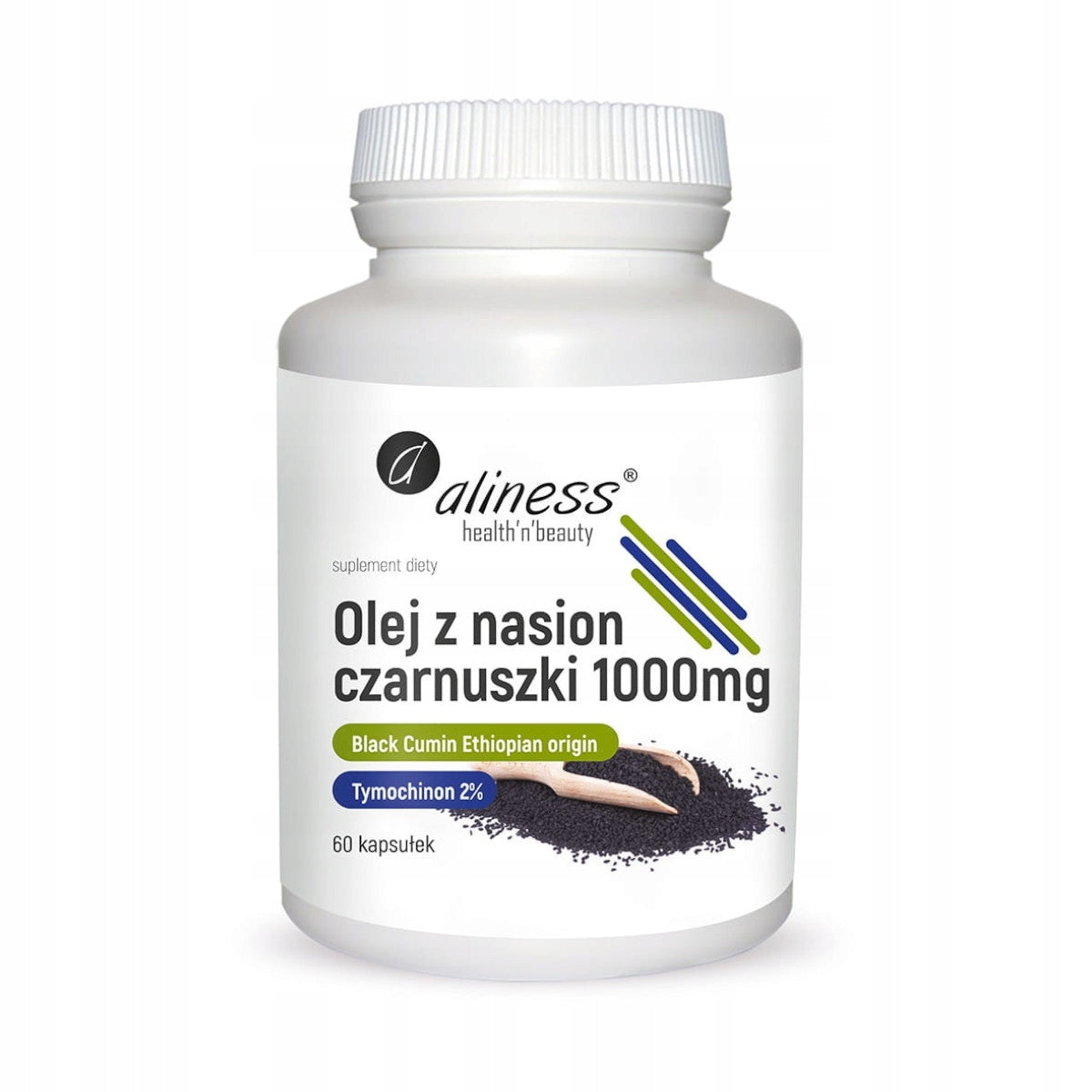 Aliness Olej z Nasion Czarnuszki 1000 mg 60 kaps | Wysoka jakość