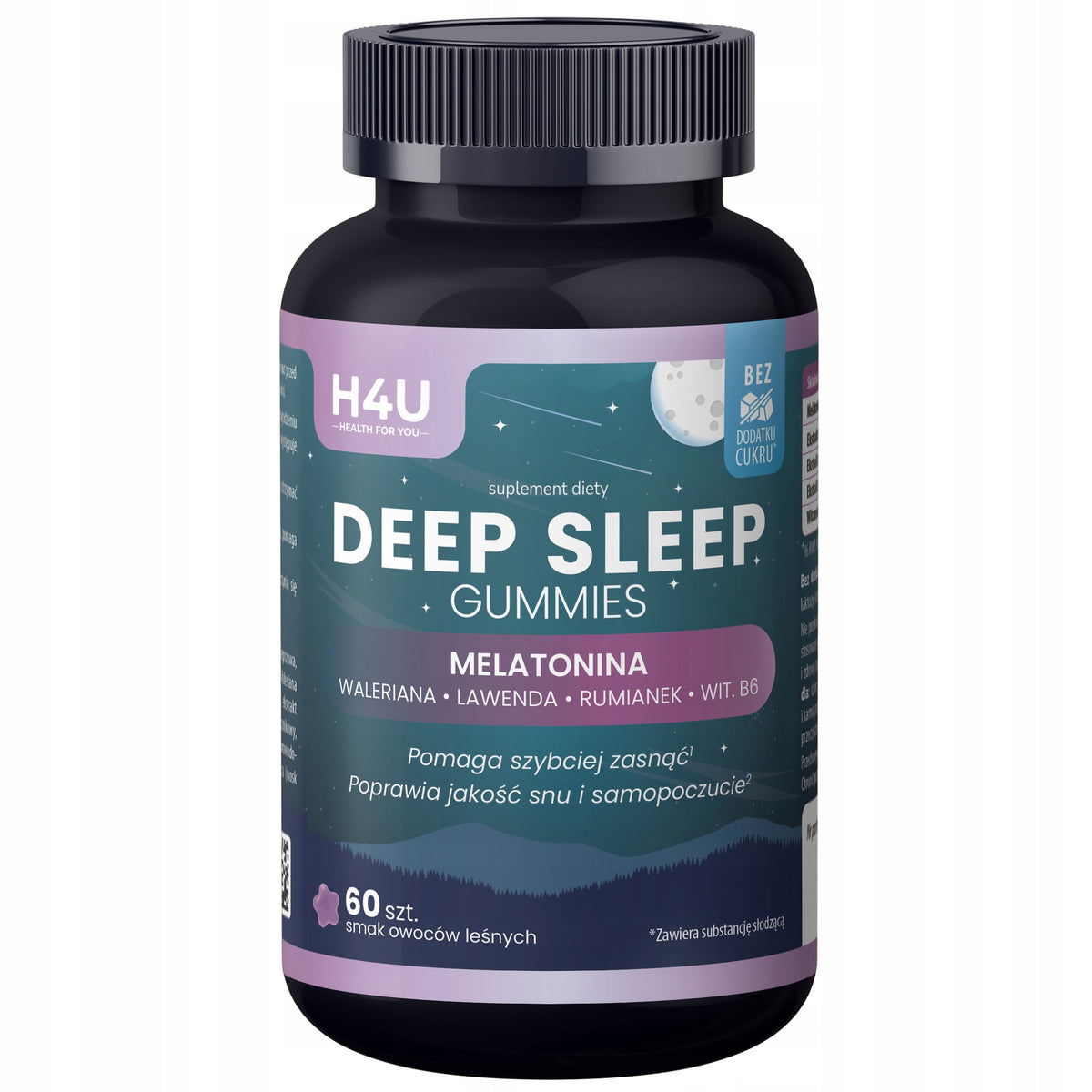 Żelki z melatoniną na sen H4U Deep Sleep Gummies melatonina 60 sztuk
