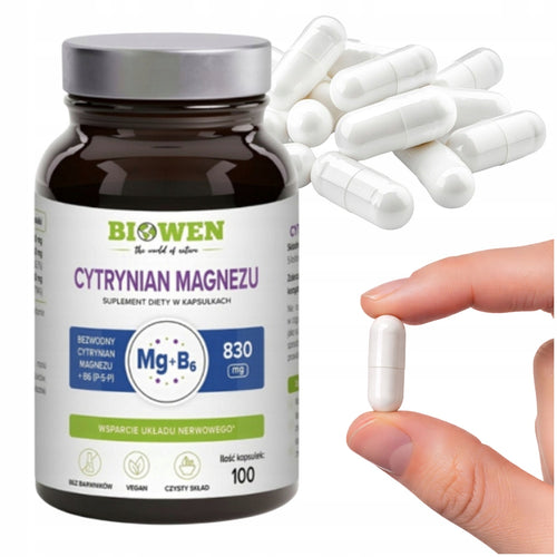 Cytrynian magnezu z B6 - 100 kaps.