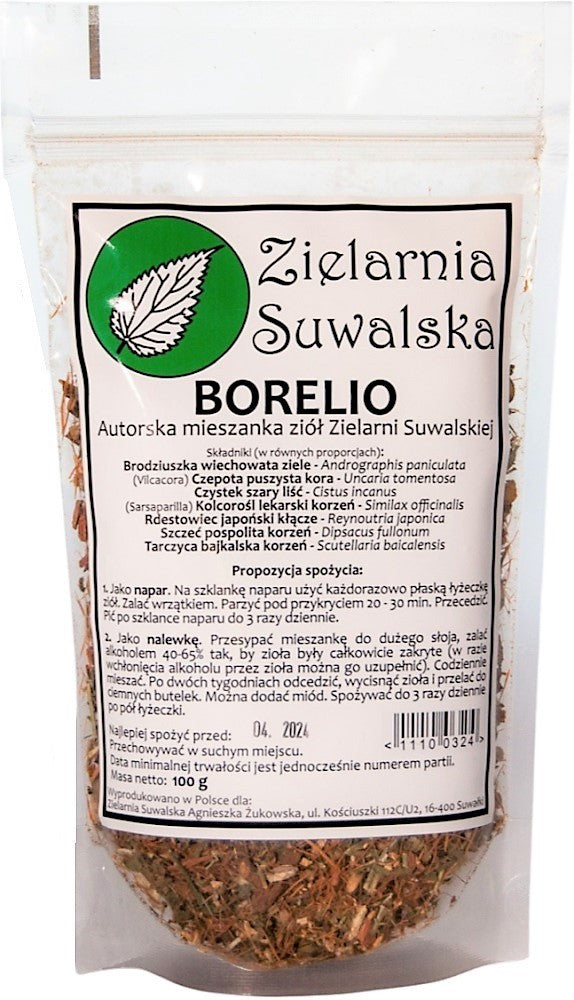 Mieszanka Ziołowa „Borelio“ Naturalne Wsparcie wg Zielarni Suwalskiej