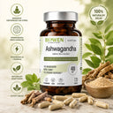 BIOWEN ASHWAGANDHA 10% 400mg PAMIĘĆ SEN NERWY STRES ENERGIA VEGE 120 kaps