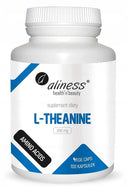ALINESS L-THEANINE 200 MG 100 KAPS TEANINA SPOKÓJ STRES RELAKS ODPRĘŻENIE