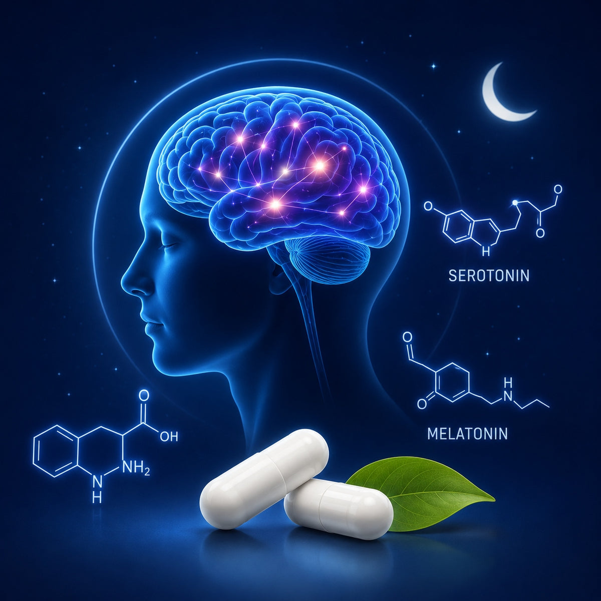 Suplement diety Aliness L-tryptofan 500 mg kapsułki 100 szt. wegański