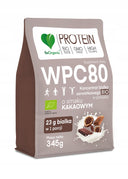 BeOrganic WPC 80 Koncentrat białka serwatkowego BIO w proszku 345g kakao