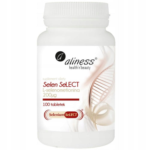 Aliness, Selen L-selenometionina 200µg x 100 Vege tab.